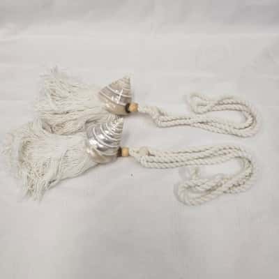 Designer Real Shell Curtain Tie-Backs - 1 pair