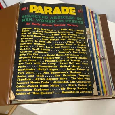Folder of old magazines