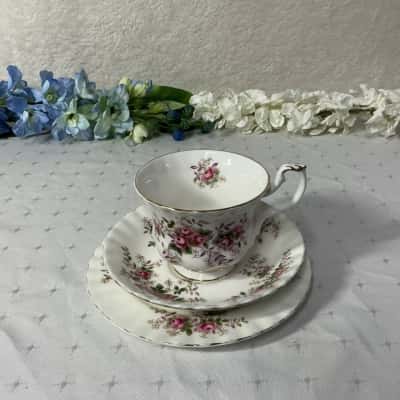 Royal Albert "Lavender Rose" Bone China Cup Saucer & Plate