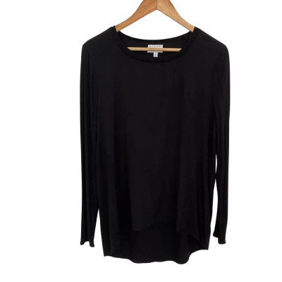 Witchery Womens  Size M Long Sleeve Top Black  