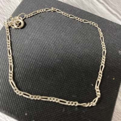 Sterling silver bracelet and anklet 