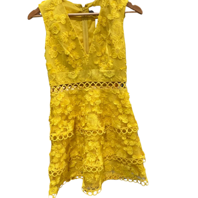 ASOS Womens  Size 8 Mini Dress Yellow/Floral