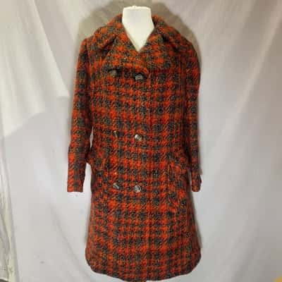 Arnel Winter Coat Orange VINTAGE