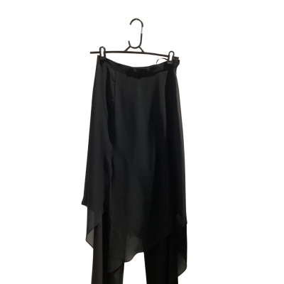 BNWT Liz Jordan Womens  Size 10 Wide Leg Pants with Sheer Overlay Black  