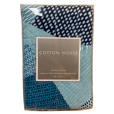 Brand New Cotton House Two Pillowshams