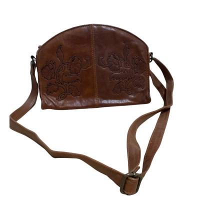 Vintage brown leather bag, element eden 
