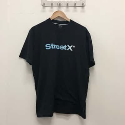 Streetx Mens  Size M Short Sleeve T-shirt Black  