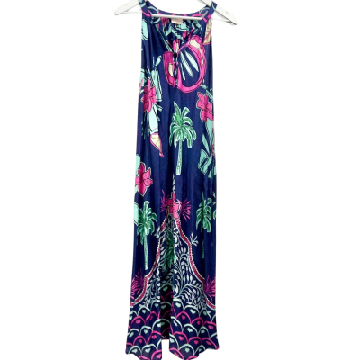 Lula Soul Maxi Dress Navy Blue/Floral Size X 