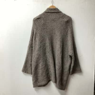 Moda Immagine  Womens  Size M Cardigan Brown C