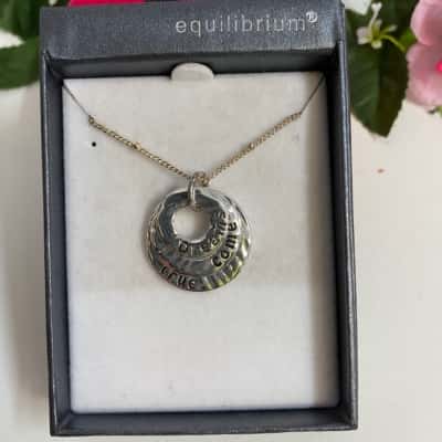 Equilibrium necklace silver ‘dreams come true’ New