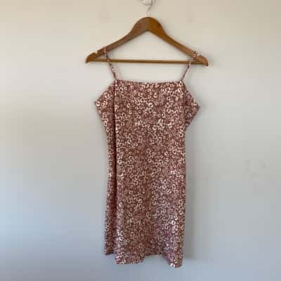Dotti Beige Animal Print Mini Dress  Size 12 
