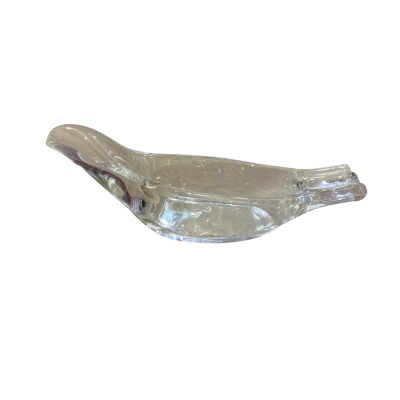 1960 Clear French Glass Ashtray 