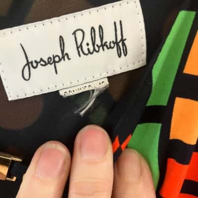 Joseph Ribkoff Womens  Size 12 Black  / Blue / Green / Red size is estimate 