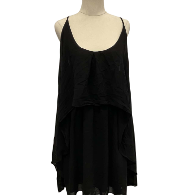 City Chic Womens  Size XS Spaghetti Strap Dress Black  