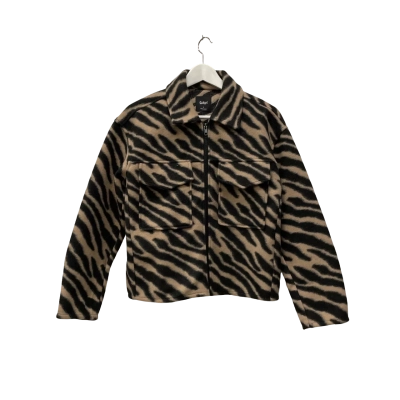 Sportsgirl Womens Front Zipper Jacket  Size 6 Animal print 