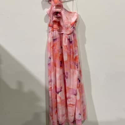 Gingham & Heels  Womens  Peach Spritz Size 16  Maxi Dress Pink  