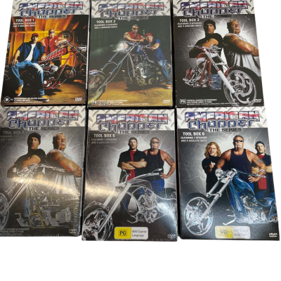 American Chopper Series DVDs. Tool boxes 1-6