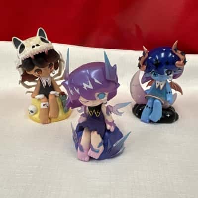 Pop Mart x 3 "Azura Natural Elements Series" Thunder, Night, & Desert