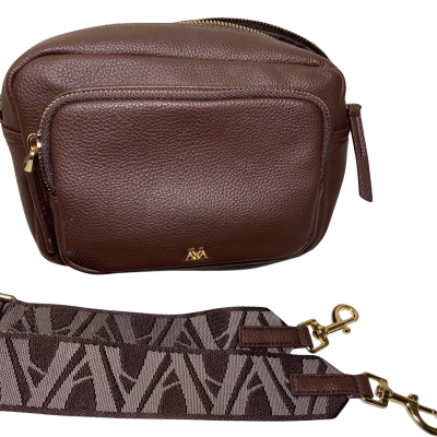  Womens Shoulder Handbag 22x14x8 cm Brown 