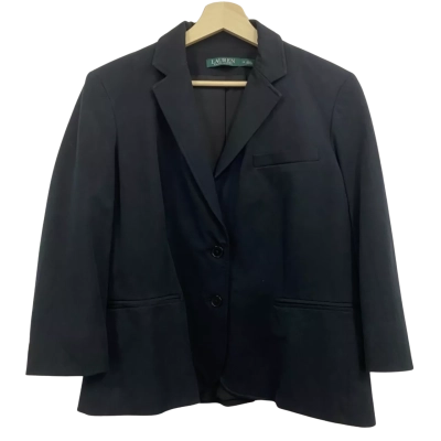 Ralph Lauren Womens  Size 16 Suit Jacket Black  