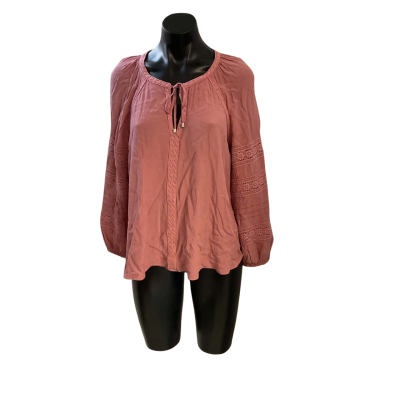 Just Jeans Womens  Size 8 Long Sleeve Shirt Pink  