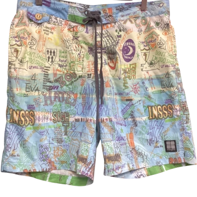 NEW - Insight Mens  Swim Shorts Size 34 Blue 