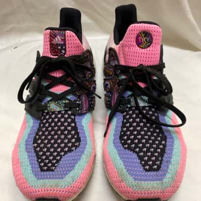 Adidas TKY Womens  Size 9 Sneakers Black  / Blue / Pink  