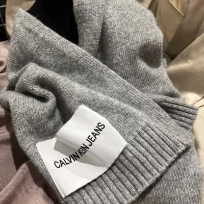 Calvin Klein Womens  Size One Size Scarf Grey 