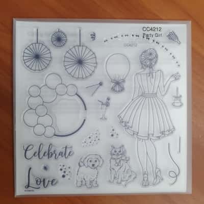 Close To My Heart Acrylic Stamp Set - Party Girl