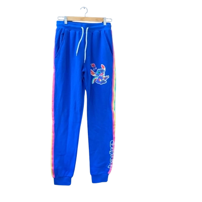 Disney Stitch Trackpant Rainbow Stripe Size S BNWT