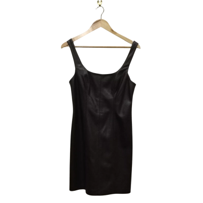 Kookai Womens Size 42 Maroon Leather Look Dress