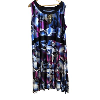  Womens  Size 22 Dale and Waters Sleeveless Dress  Black  / Blue / Purple / White 