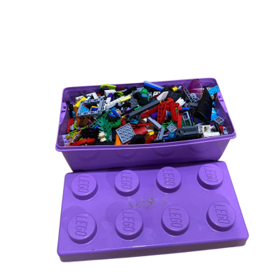 LEGO Assorted 1.5KG & Purple Storage Tub