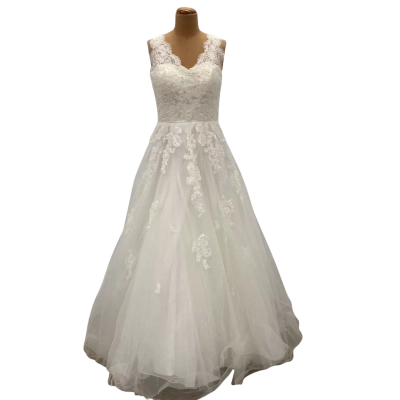 Mia Solano  Womens  Size 12 Wedding Dress White 