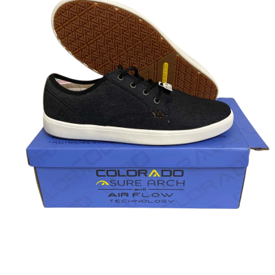 Colorado Mens  Sure Arch Sneakers Black  Size 10