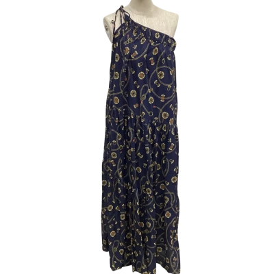 Shona Joy Womens  Size 8 Maxi Off The Shoulder Dress Navy Blue 
