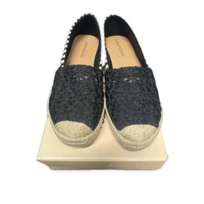 Valerio Conte Womens  Size 38 Flats Beige / Black  / Off White 