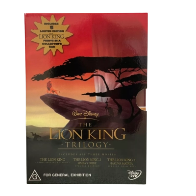 Walt Disney The Lion King Trilogy, includes Limited Edition The Lion King Prints in Collector’s Bag