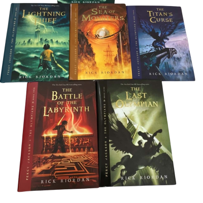 Percy Jackson & The Olympians 5 Book Hardcover Box Set First Edition
