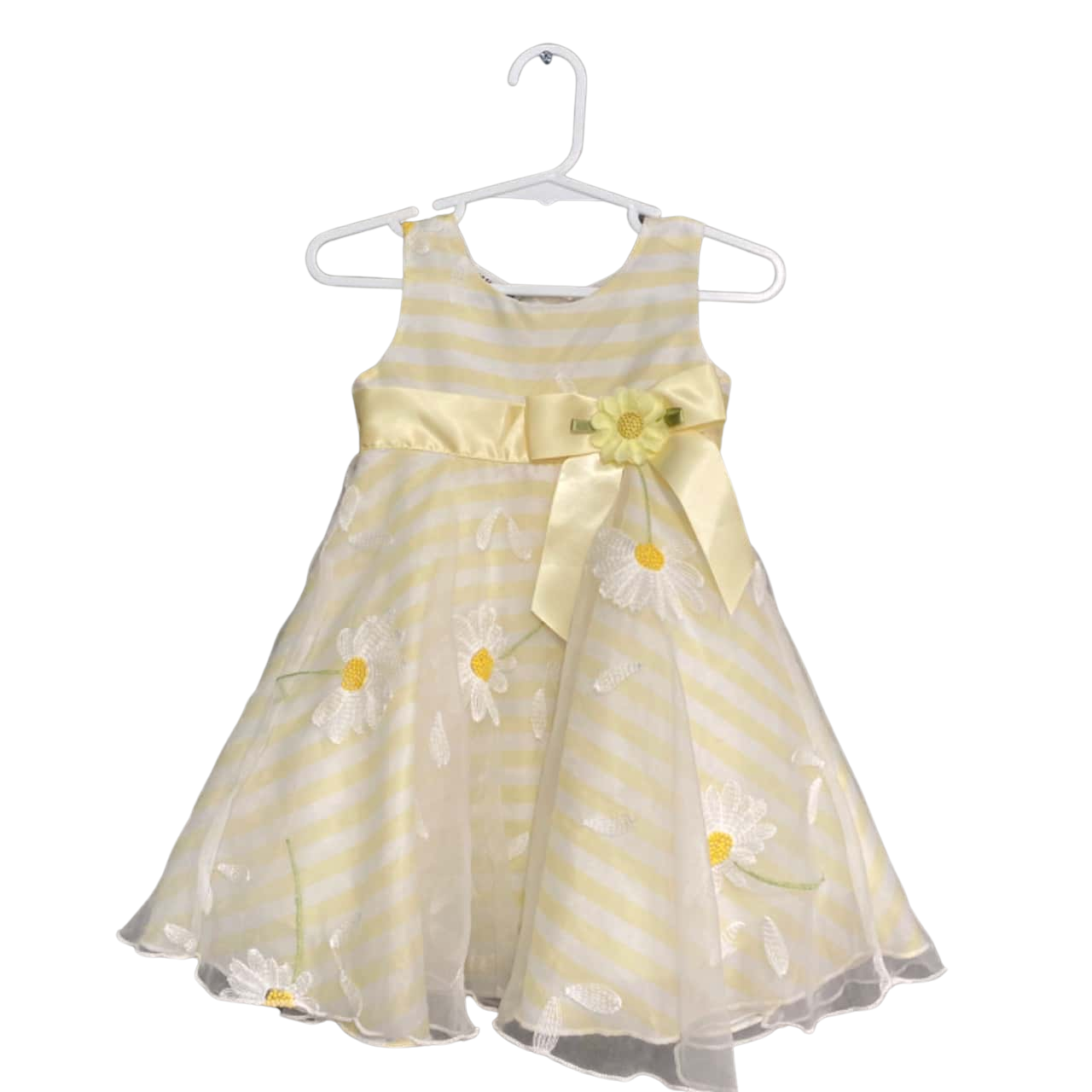 Blueberi Boulevard Baby Size 12 months Dress White/Yellow(s)