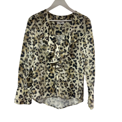 AJE Womens Size 6AU Long Sleeve Top Animal print 