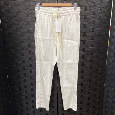Witchery Womens  Size 6 White Linen Pants 