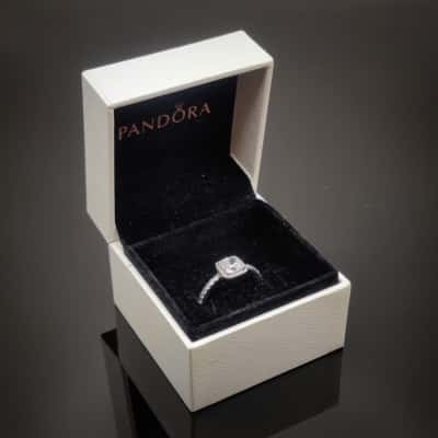 New Pandora "Timeless Elegance" Ring 925 Silver With Cubic Zirconias