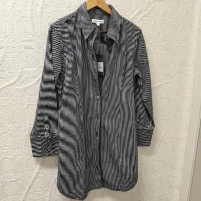 Country Road Womens  Size 10 Denim Stripe Mini Dress NWT RRP$199