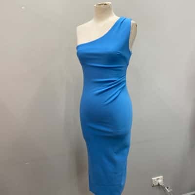 Billy J Womens  Size 6 Midi Stretch Dress Cornflower Blue 