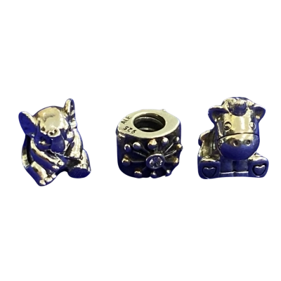 Pandora hallmarked  Womens Stirling silver charms x3 Other 