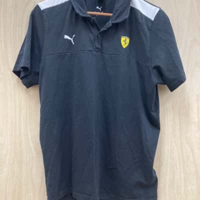 Puma Mens  Size L Black Polo shirt (1)