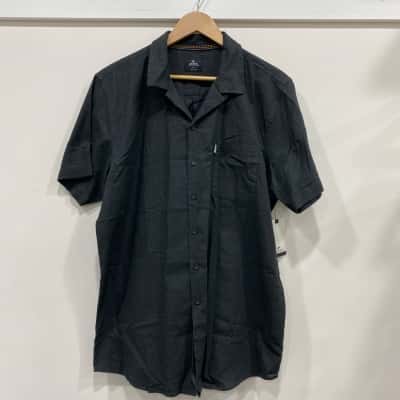 Rip Curl Mens  Size XL Short Sleeve Shirt Black  