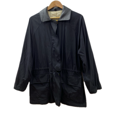 Loro Piana 1992 Olympics Mens Jacket Size L Black with Leather Collar