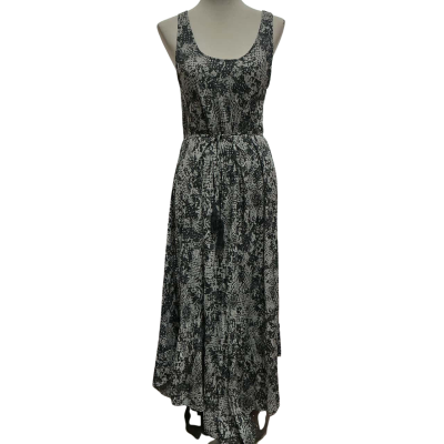 Jump Womens  Size 14 Casual Dress / Maxi Dress Black  / Pattern / White 